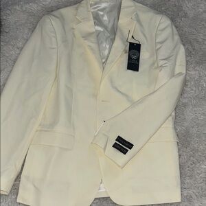 Vince Camuto Cream Sport Coat with Classic Tailoring